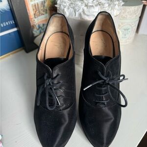 Giuseppe Zanotti Black Lace-Up Satin Heeled Boots